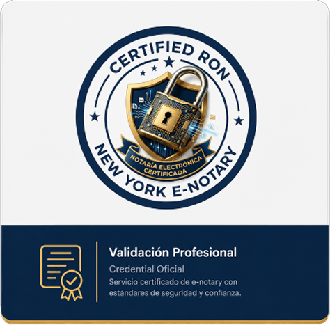 Certificación profesional — Notaría Pública Global